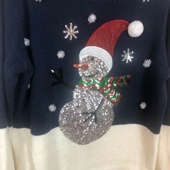 CHRISTMAS Snowman Sweater size Large - Picture 3 of 10